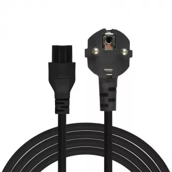 Stromkabel Savio Strom IEC 60320 C5 CEE 7/7 3 m Schwarz C5-Kupplung Typ C