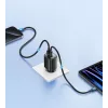 USB- und USB-C 30W GaN-Schnellladegerät usams CC229 Weiß — LED-Anzeige, kompaktes Design