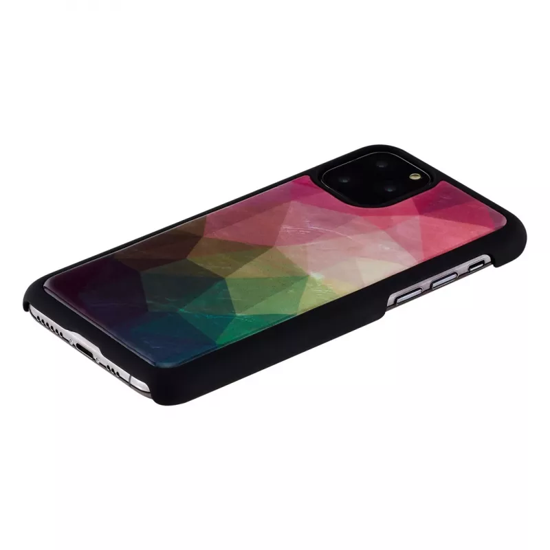 Schutzhülle für Smartphone iKins für iPhone 11 Pro mit Wasserblumen-Design, schwarz