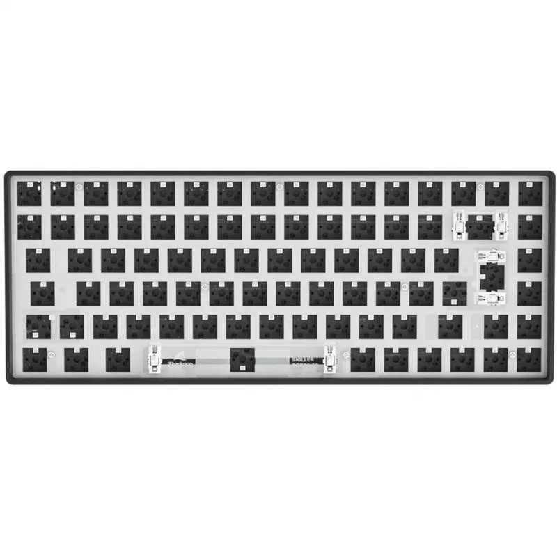 Sharkoon SKILLER SGK50 S3 Barebone Gaming Tastatur - komplett personalisierbare Gaming Tastatur im 75% Layout, Hot-Swap, RGB-Beleuchtung, QWERTZ-Layou
