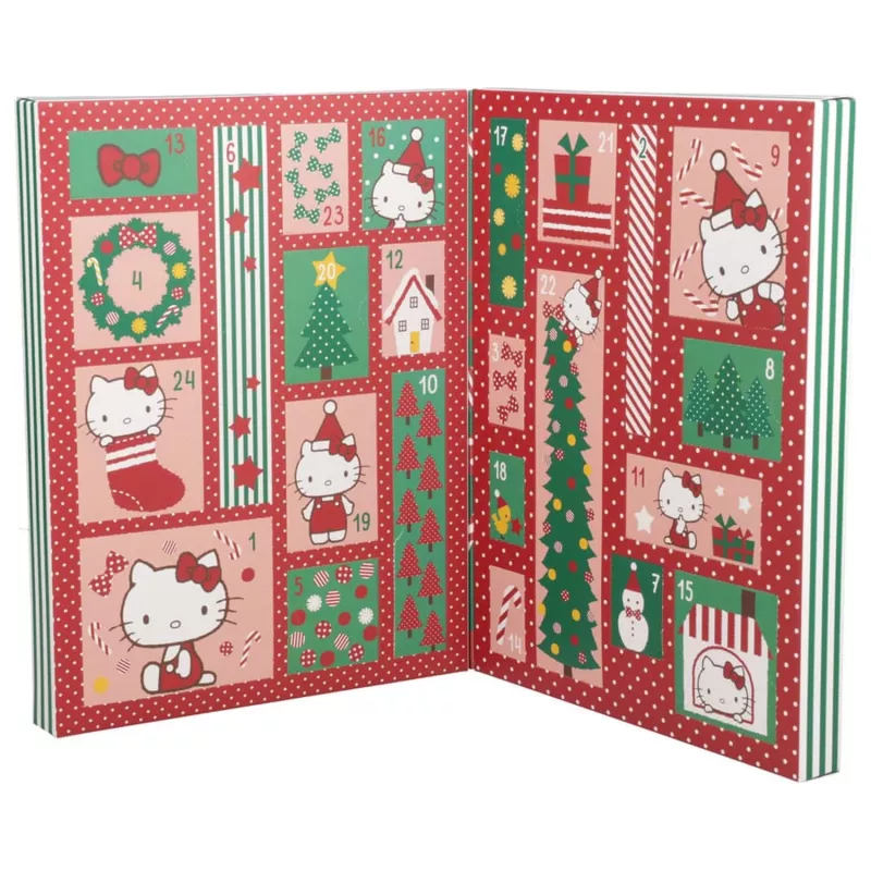 Adventskalender Paladone Hello Kitty Schreibwaren 24-Tage-Set mit täglichen Schreibwarengeschenken