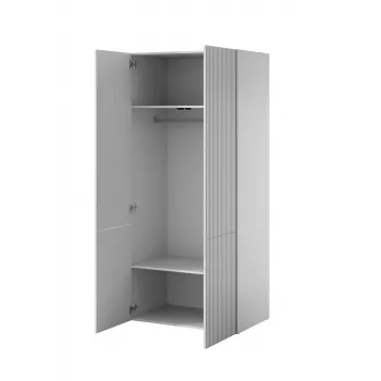 Schrank cama meble PAFOS 2D 90x55,5x198,5 cm weiß matt mit 2 Einlegeböden