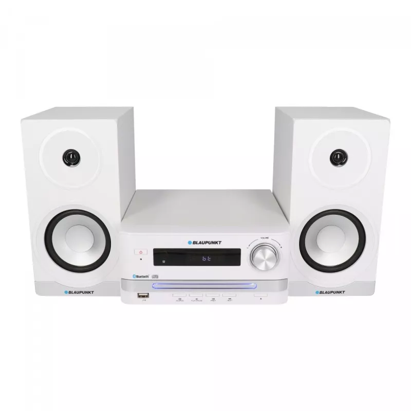Home Audio Mikrosystem BLAUPUNKT MS16BT 15 W, CD/USB/MP3, Bluetooth, FM RDS, Weiß