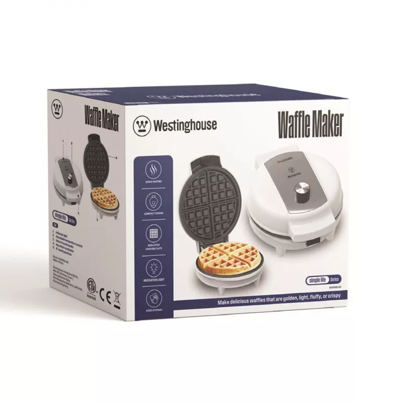 Waffeleisen Westinghouse WKWMSL402 — elektrisches Waffeleisen, kompaktes Tischgerät