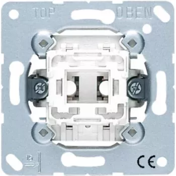 Druckschalter Jung 533 U, 1-polig (1P), metallische Ausführung, 250 V AC, 10 A