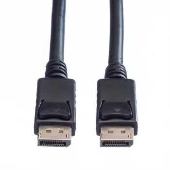 Value DisplayPort-Verbindungskabel DisplayPort-Stecker, DisplayPort-Stecker 1,50 m Schwarz 11.99.5767 Geschirmt
