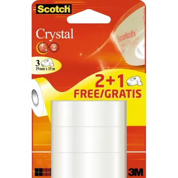 Büroklebeband Scotch 61915RP 15 m Transparent 19 mm 3 Stück