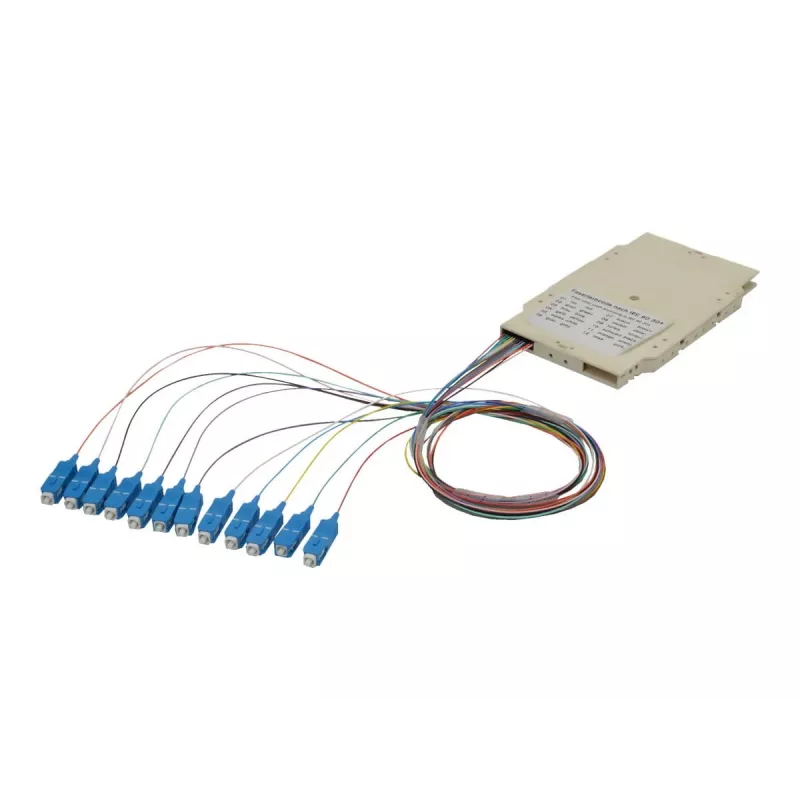 Spleißkassette Digitus A-96522-02-UPC-4 mit 12 Pigtails SC OM4