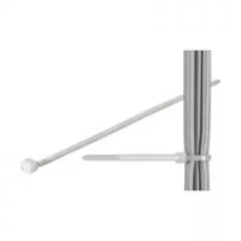 Kabelbinder, witterungsbeständiges Nylon, transparent 3,5 mm breit und 30 cm lang, transparent