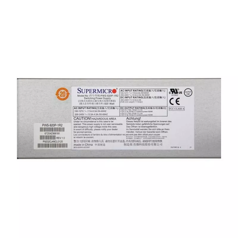 Netzteil Supermicro PWS-920P-1R2 920 W