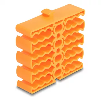 Kabelhalter DeLOCK 66255 orange 24 Kabeleinführungen