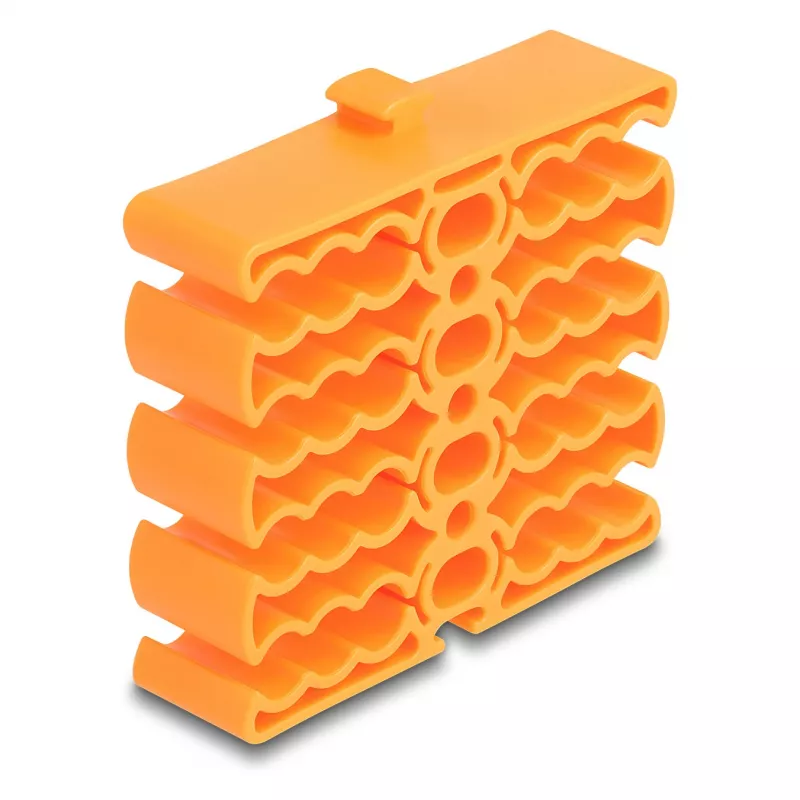 Kabelhalter DeLOCK 66255 orange 24 Kabeleinführungen