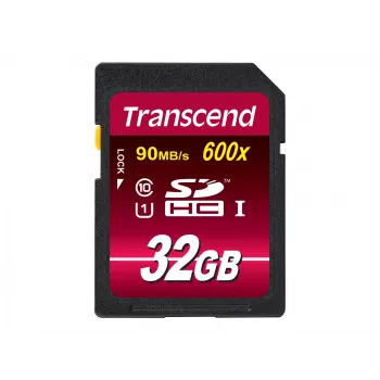 Flash-Speicher Transcend 32 GB SDHC UHS-I 600x TS32GSDHC10U1