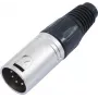 5-Pin XLR-Steckverbinder Omnitronic 30208420 — Audio-Steckverbinder (männlich/weiblich) für symmetrische Signale