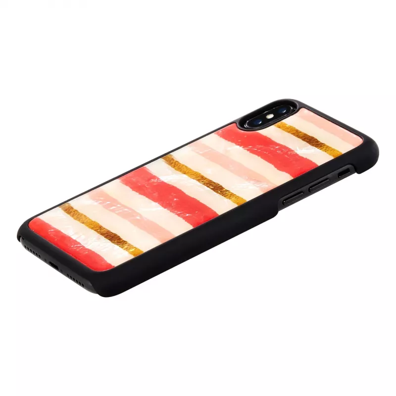Smartphone-Hülle iKins für iPhone XS / iPhone XS Max Short Cake Schwarz Schutzhülle