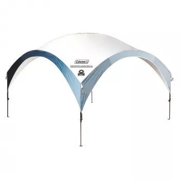 FastPitch Event Shelter XL, Pavillon Silber/Dunkelblau, 4,5 x 4,5 Meter