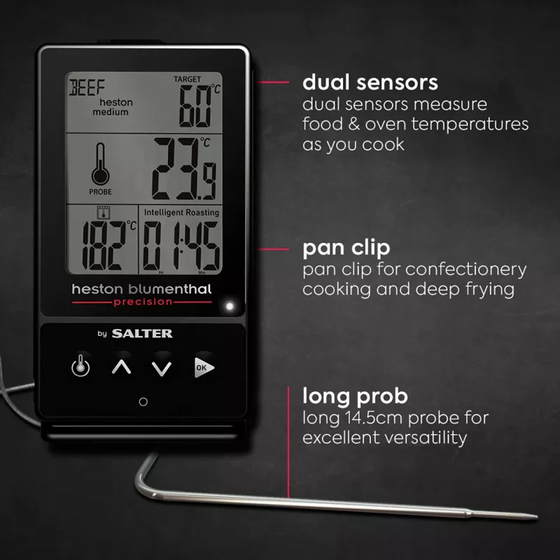Digitales Kochthermometer Salter 540A HBBKCR 5‑in‑1 Präzision — Multifunktions-Küchensonde