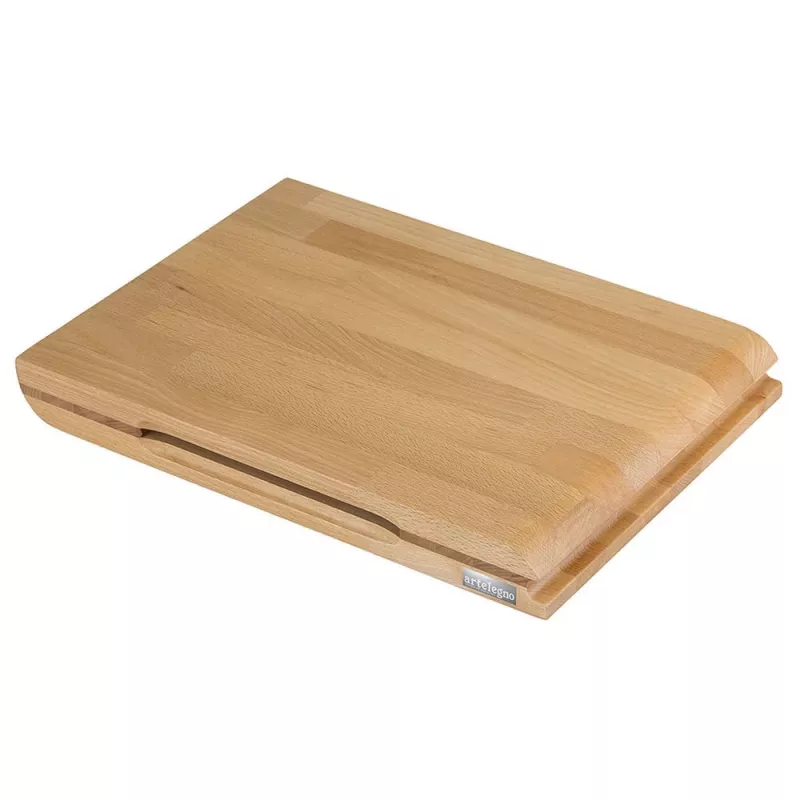 ARTELEGNO TORINO Doppelseitiges Buchenholz-Schneidebrett 40 x 30 cm