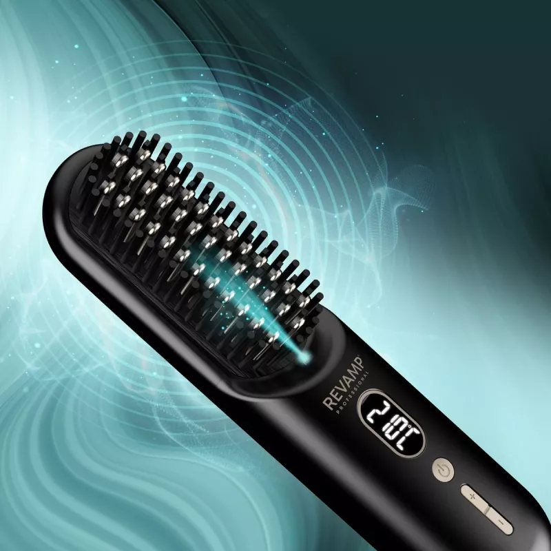 Revamp BR-1950 Straight & Go kabelloser ionischer Heißluftbürste