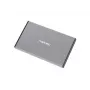 Externes HDD/SSD-Gehäuse NATEC Rhino GO — 2,5 Zoll SATA, 9,5 mm, USB 3.0, Aluminium, grau, bis zu 4 TB
