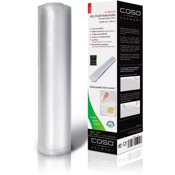 Caso | XXL Profi-Folienrolle | 01224 | 1 Stück | Abmessungen (B x L) 40 x 1000 cm | Rippenstruktur