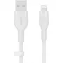 Kabel Belkin Cbl Scicone USB-A LTG 2M blc Weiß USB A USB C Lightning