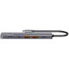 USB-Typ-C-Hub CANYON DS-17 — HDMI, USB 3.2 Gen 1 A, USB-C, MicroSD, 10000 Mbit/s, grau