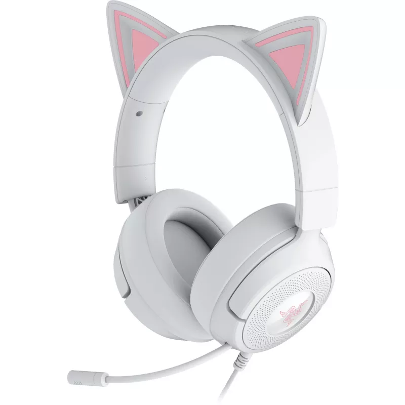 Headset Razer Kraken Kitty V3 X — Gaming-Headset mit RGB-Beleuchtung, leichtem Design, eingebautem Mikrofon