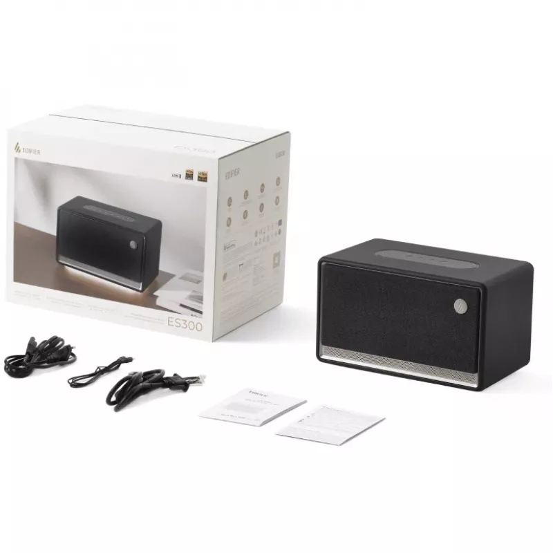 Partylautsprecher Edifier ES300 Schwarz – 2-Wege, 60 W RMS, Bluetooth LDAC/SBC, USB-A, Drehregler