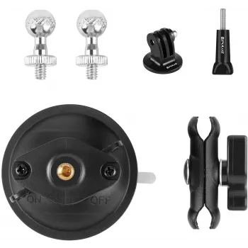 PULUZ Magic Arm Stativ-Saugnapfhalterung (Schwarz)