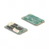 Interne RS-232-Schnittstellenkarte DELOCK 95278 — Mini PCI Express Host, 4× RS-232 Ausgänge, FIFO 256 B, 30×51×10 mm