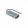 Dicota USB-C 8-in-1 Multi Hub 4K PD 100W silber