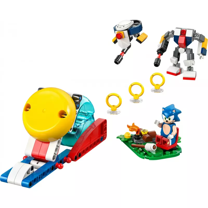 Konstruktionsspielzeug LEGO Sonic the Hedgehog 77001 Campfire Showdown Spielset, 177 Teile, 1 Minifigur, Alter 7+