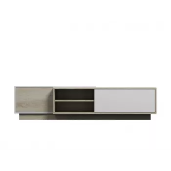 Cama TV-Schrank SIGMA1 180 Sonoma-Eiche/weiß glänzend
