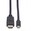 Mini DisplayPort-Kabel VALUE Mini DP-HDTV M/M 2 m
