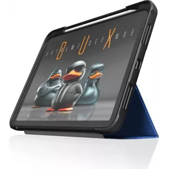STM Dux Ultra Hülle | Apple iPad 11 (2025) / iPad 10,9 (2022) | Blau/transparent | STM-222-486KX-03 (STM-222-486KX-03)
