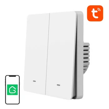 Smart-Lichtschalter Gosund | nitebird SW9 WiFi Tuya Fernbedienung, Einfach-Wippe Wi‑Fi Schalter
