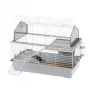 Käfig Ferplast Barn 100 für Kaninchen und Meerschweinchen, Metall/Kunststoff, 960×570×730 mm, taupe/weiß