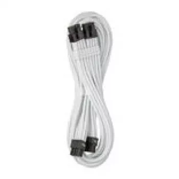 CableMod C-Series Pro ModMesh Bridged-Connection-Kabel - 8+8-Pin PCIe, weiß, 60 cm