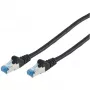 Patchkabel CAT6a S/FTP RJ45, 1 m, schwarz, No name