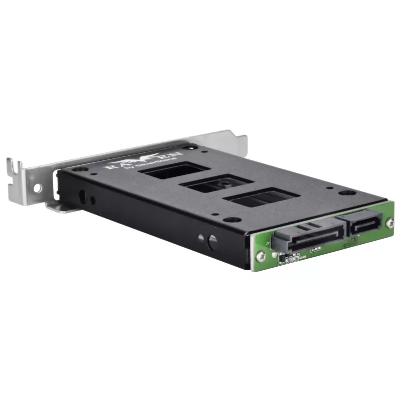 Interne Festplatteneinbaugehäuse SILVERSTONE SST-EXB02 PCI-Steckplatz für 2,5-Zoll-Laufwerk