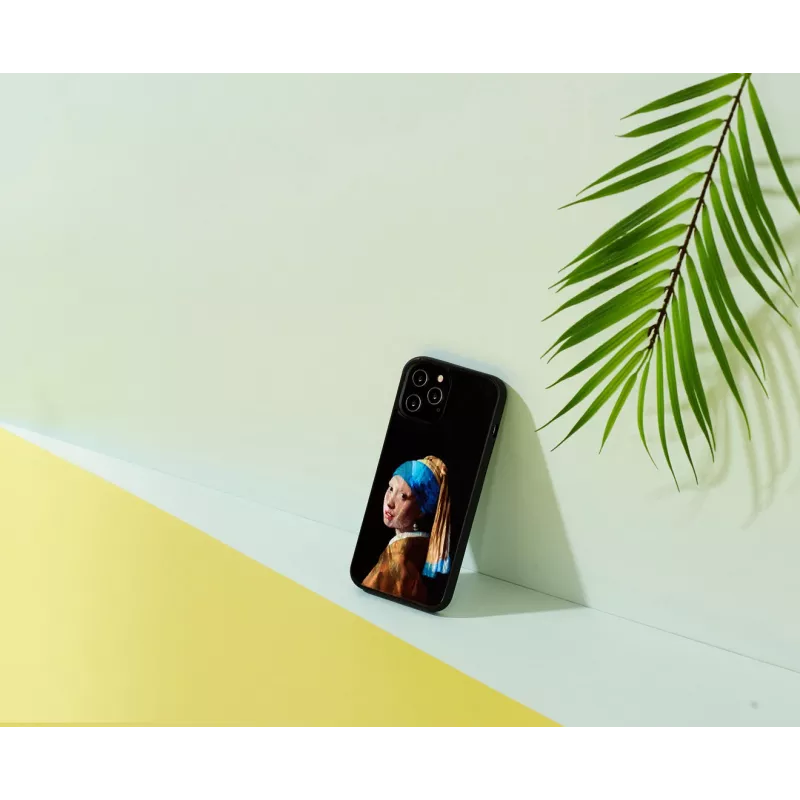 Schutzhülle iKins für Apple iPhone 12 Pro Max mit Mädchen mit dem Perlenohrring-Design