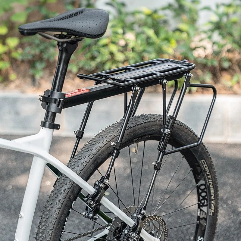 Rockbros 33210004001 schwarzer Fahrradträger mit Ablage