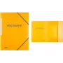 Dokumentenmappe Elba Postmappe DIN A4 transparent gelb mit Eckspannern