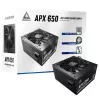 Montech APX650 power supply unit 650 W 20+4 pin ATX ATX Schwarz