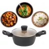 Kochtopf Russell Hobbs RH01669BEU7 20 cm, schwarz, Edelstahl-Innenbereich