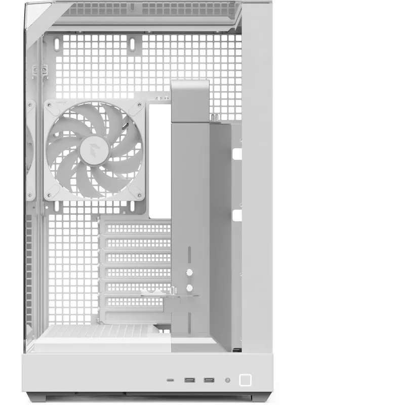APNX Towergehäuse V2 — weiß, gehärtete Glaspaneele x3