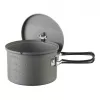 ESBIT PT1600HA Camping-Kochgeschirr-Topf 1,6 L Aluminium, Schwarz