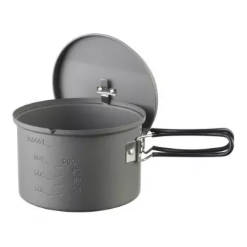 ESBIT PT1600HA Camping-Kochgeschirr-Topf 1,6 L Aluminium, Schwarz