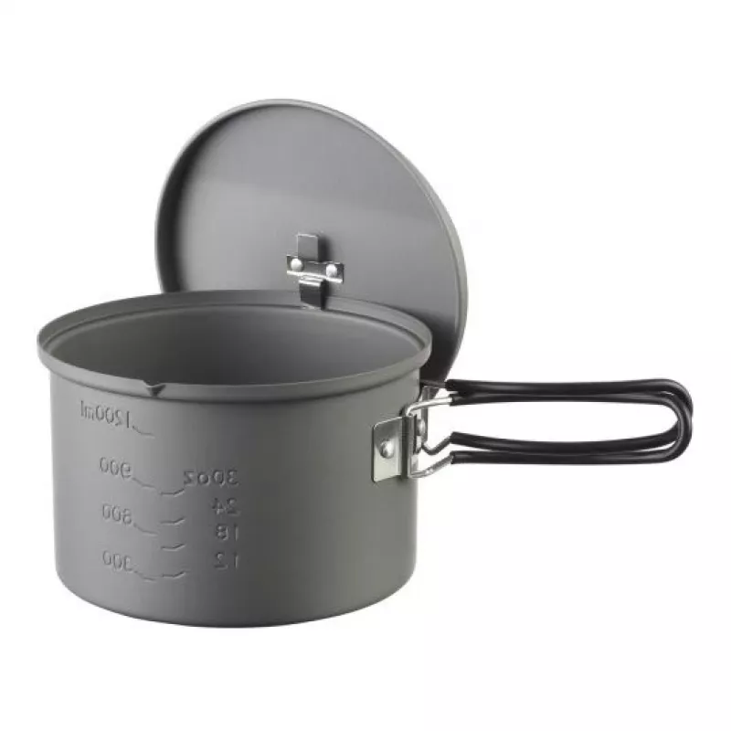 ESBIT PT1600HA Camping-Kochgeschirr-Topf 1,6 L Aluminium, Schwarz